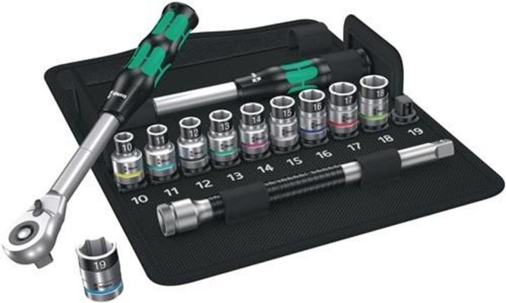 Immagine prodotto Wera 8006 SC 1 Zyklop Hybrid Ratchet Set (19 mm, 12 mm, 13 mm, 15 mm, 14 mm, 18 mm, 11 mm, 16 mm, 10 mm, 17 mm)