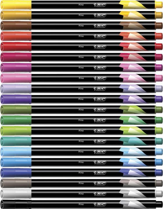 Productafbeelding Bic INTENSITEIT FIJN - fijne pen (Veelkleurig, 20 x)