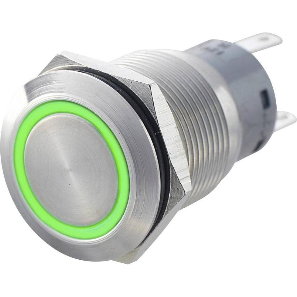 Tru Components 701318 LAS1-AGQ-11ZE, GN Pressostato antivandalo 250, Pulsante + Interruttore, Argento