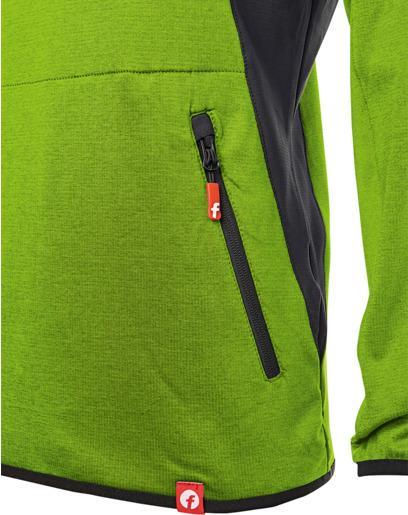 Produktbild Magni Tech-Fleecepullover lime/schwarz meliert Gr. XL Fortis Elements (XL)