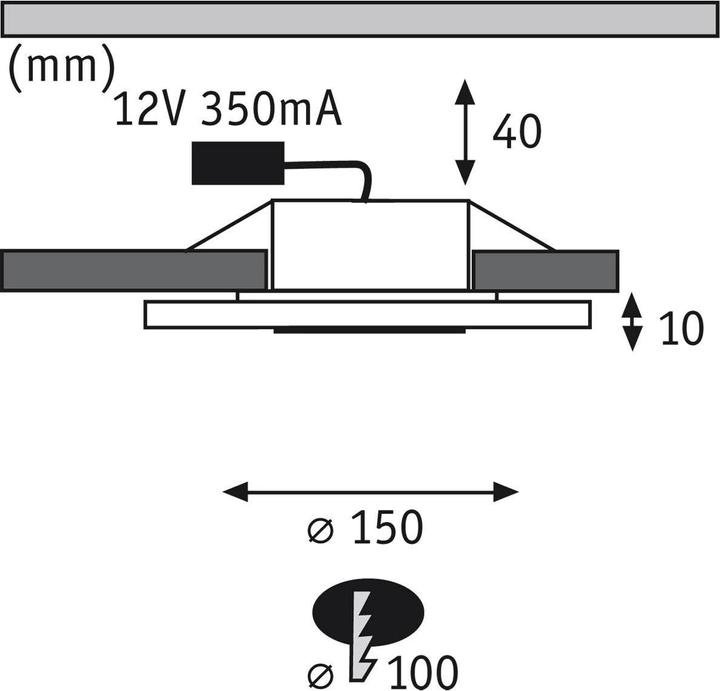 Produktbild Paulmann Einbauleuchte Premium Whirl Set (1350 lm)