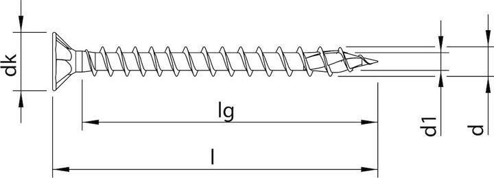 Actual product image Heco TOPIX-plus screws 5 x 70 (200 Screws per piece)