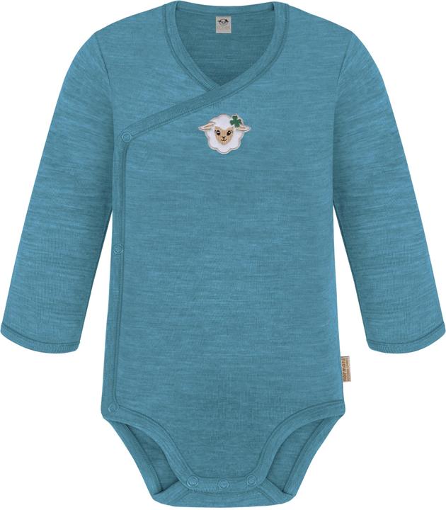 Produktbild Normani Baby Merino Wickelbody Langarm "Kaitaia" und Baby Merino Hose „Silverdale" - 9625 (62)