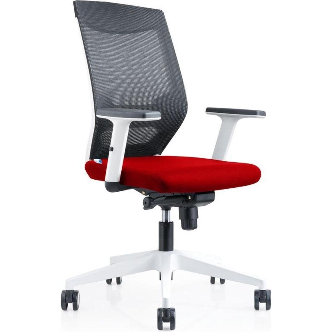 Rocada, Bürostuhl, Bürodrehstuhl mit Armlehnen rot