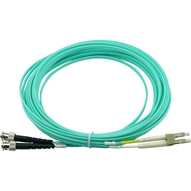 CBO LWL Patchkabel LC / ST MM OM3 aqua 2,0m (2 m), Netzwerkkabel