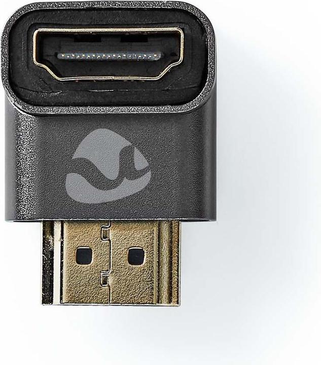 Produktbild Nedis HDMIT Adapter HDMIT Connector / HDMIT Male HDMIT Female / HDMIT Output Gold Plated Angled 90° (HDMI)