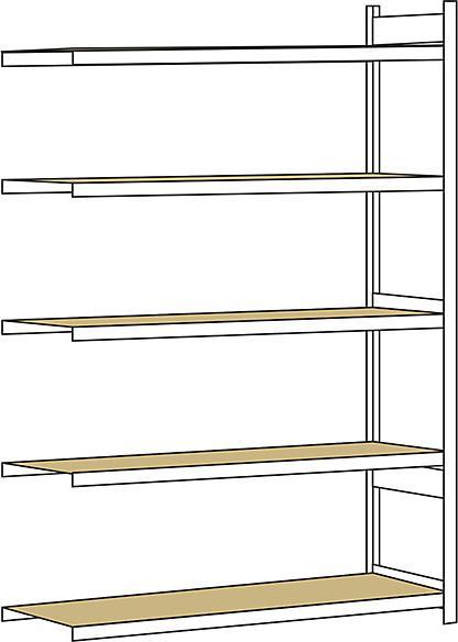 Produktbild Schulte Lagertechnik Anbauregal WS 2000 mit Spanplatten