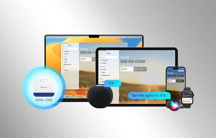 Image du produit Sonoff Matter Over WiFi Dimmer Switch (Actionneur de variateur)