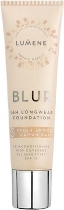 Lumene Blur 16h Longwear Foundation mit SPF15 High Coverage Makeup 30ml/1.0oz