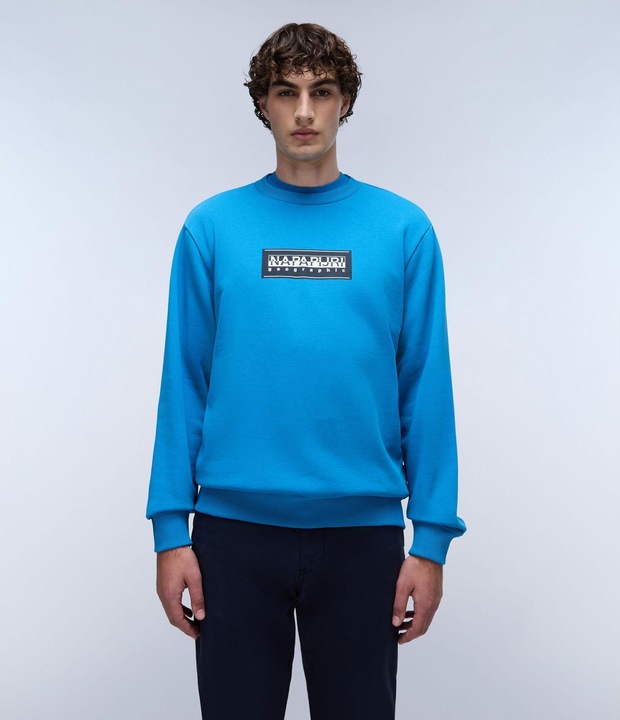 Produktbild Napapijri sweatshirt mit rundhasausschnitt und ogo b-box (L)