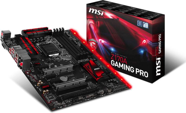 Produktbild MSI Z170A Gaming Pro (LGA 1151, Intel Z170, ATX)