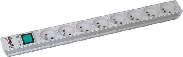 Actual product image Bachmann 19" 1U 8xUTE 1xswitch power (8 x, CEE 7/5, CEE 7/3, 2 m)