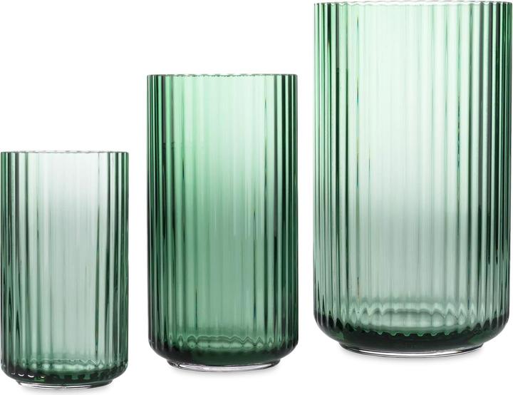 Produktbild Lyngby Vase grün (1 x, Ø 10.5 x 20.5 cm)