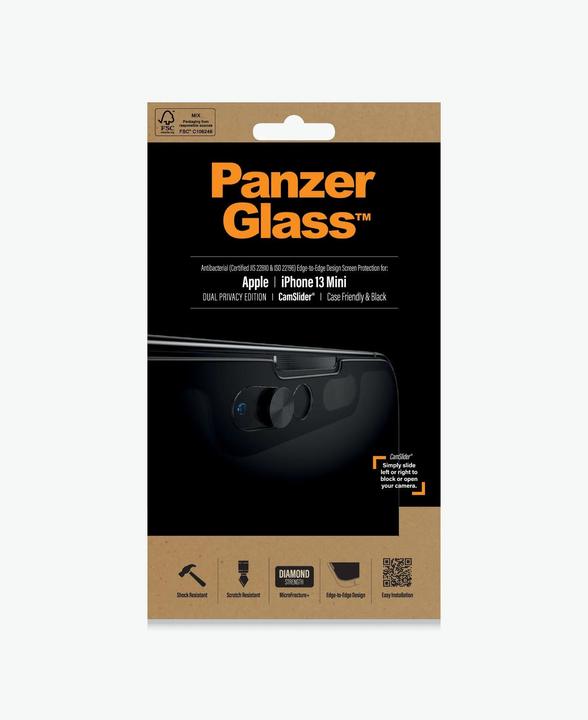 Actual product image PanzerGlass CamSlider Privacy (1 pcs., Apple iPhone 13 mini)