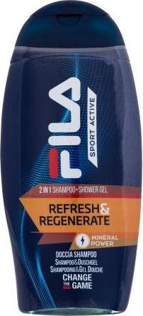 FILA Sport Active Refresh & Regenerate 2in1 Shampoo + Shower Gel 250ml (250 ml)