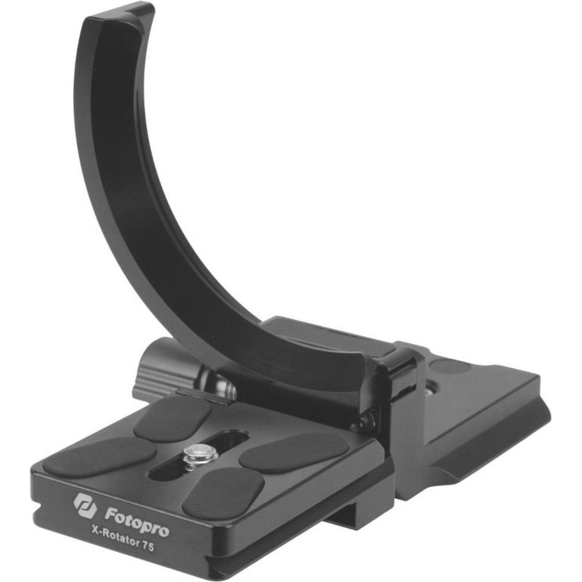 Fotopro X Rotator 75 PIASTRA DI MONTAGGIO ORIZZONTALE A VERTICALE, Testa treppiede, Grigio