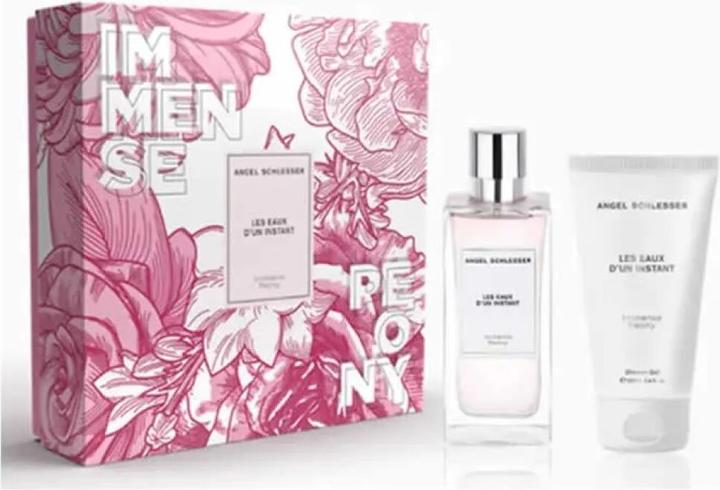 Angel Schlesser Les Eaux D'Un Instant Immense Peony Eau De Toilette Spray 100ml Set Of 2 Pieces (Perfume set)