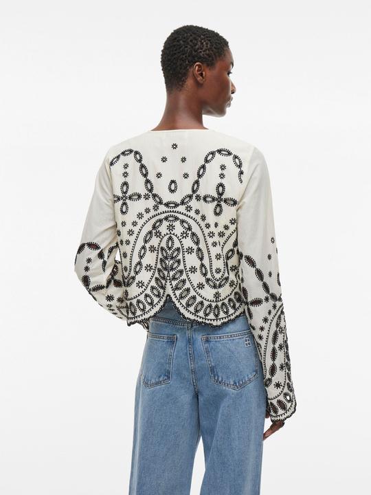 Produktbild Rouge Edit Vorn gebundenes Oberteil mit langen Ärmeln (42)