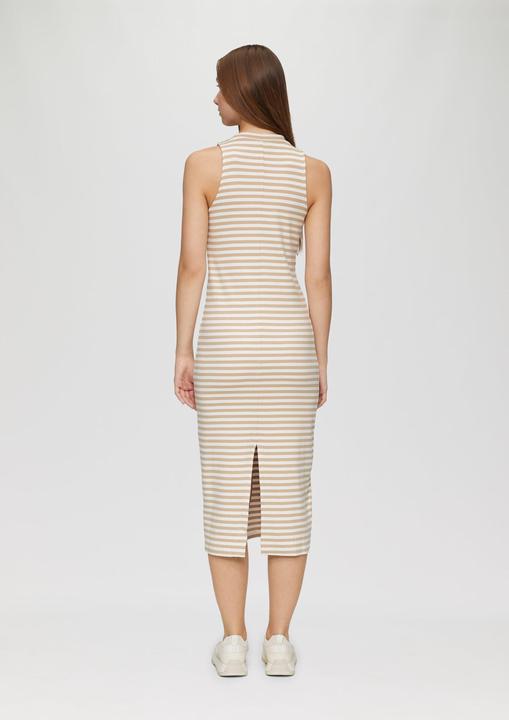 Produktbild S.Oliver Kleid Geschlitztes Rippkleid mit Rundhalsausschnitt (XXL)