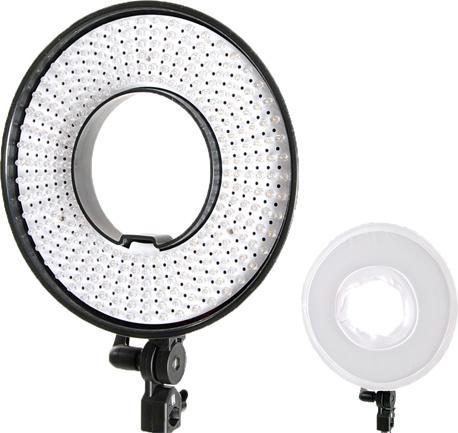 Produktbild Falcon Eyes Bi-Color LED Ringlampe Dimmbar DVR-300DVC auf 230V