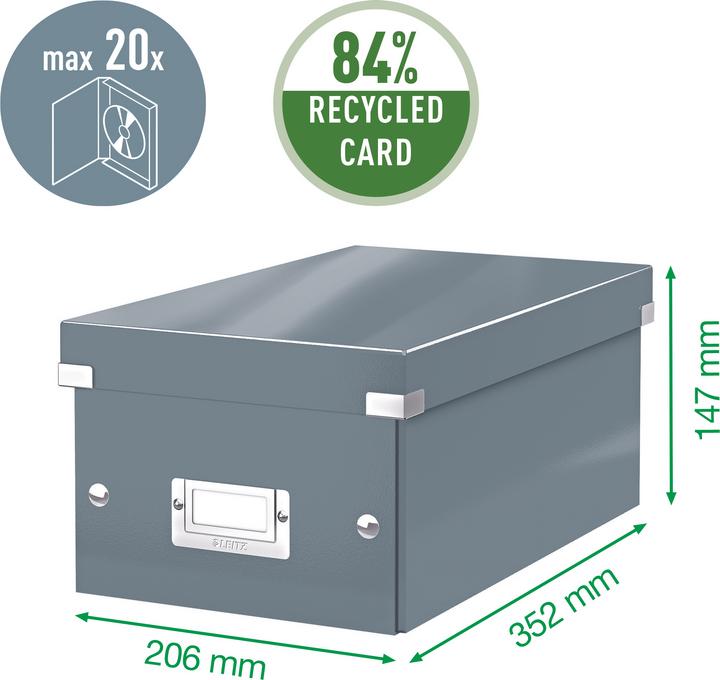 Actual product image Leitz Click & Store CD Storage Box (206 x 147 x 352 mm)