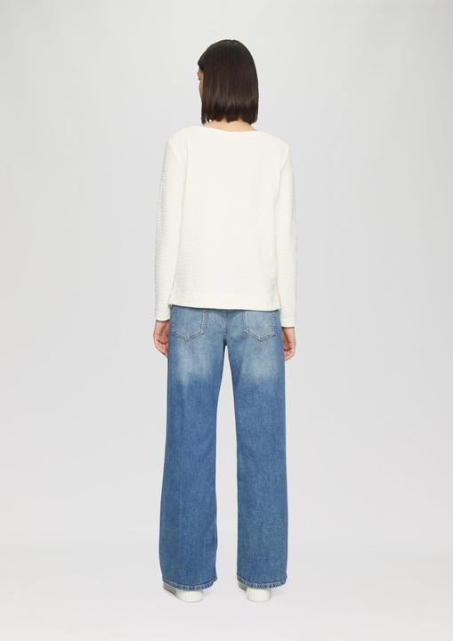 Actual product image S.Oliver Sweatshirt Strukturiertes Sweatshirt mit Rundhalsausschnitt (48)