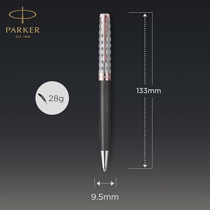 Actual product image Parker Ballpoint pen Sonnet Prem. Metal & Grey P.G.C. sw M (Pink gold, Metallic, Grey, 1 x)