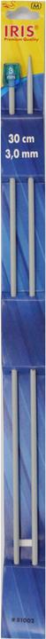Iris Aiguilles à tricoter pour vestes 3.00 mm, 30 cm, aluminium