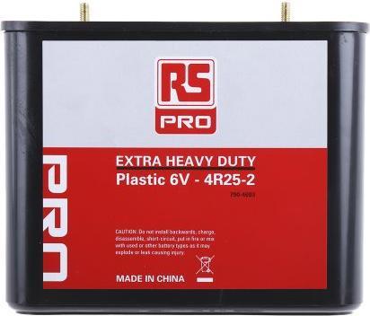 Actual product image RS PRO RS 4R25-2 Lantern Battery 6V, 15Ah