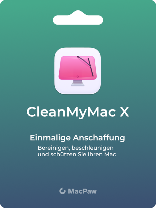 MacPaw CleanMyMac X One-Time Purchase (1 User, 1 Geräte/User, unbegrenzt)