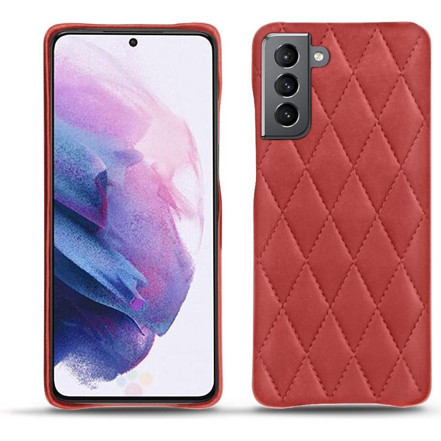 Thumbnail - Noreve Lederschutzhülle (Samsung Galaxy S21+), Smartphone Hülle, Rot