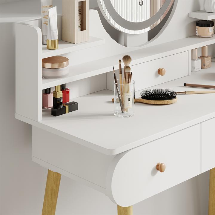 Produktbild Vicco Edda mit LED-Spiegel und Hocker (100 x 40 x 76 cm)