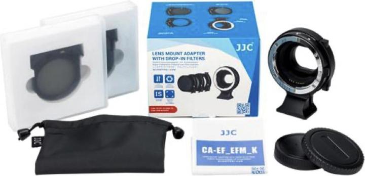 Actual product image JJC CA EF EFM K Drop in Filter Mount Adapter (inclusief filters!)