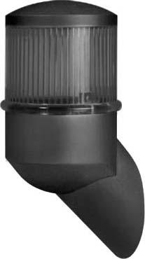 Actual product image FHF Xenon flashlight white with red dome (230 VAC)