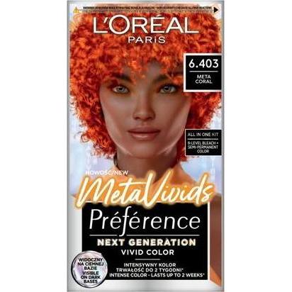 L'Oréal Paris, Haarfarbe, L'Oreal Preference Metavivids Hair Dye 6.403 Meta Coral (6.403 Meta Coral)