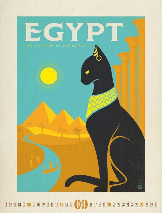 Produktbild Travel Time - Reise-Plakate Kalender 2026