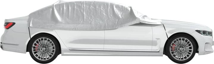 Actual product image vidaXL Car cover half garage with hook M