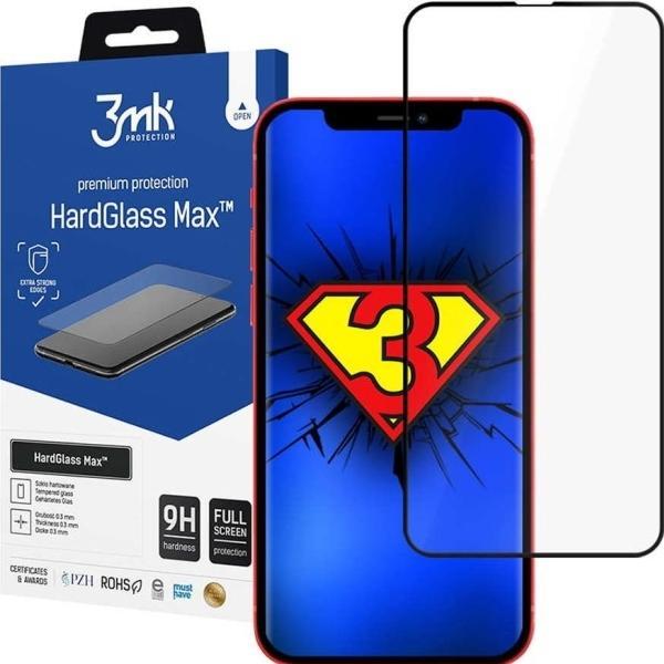 Thumbnail - 3MK HardGlass Max for iPhone 13 black frame (1 Stück, Apple iPhone 13), Smartphone Schutzfolie, Schwarz