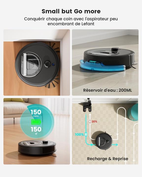 Immagine prodotto Aspirapolvere Robot con Funzione di Lavaggio (Panno)