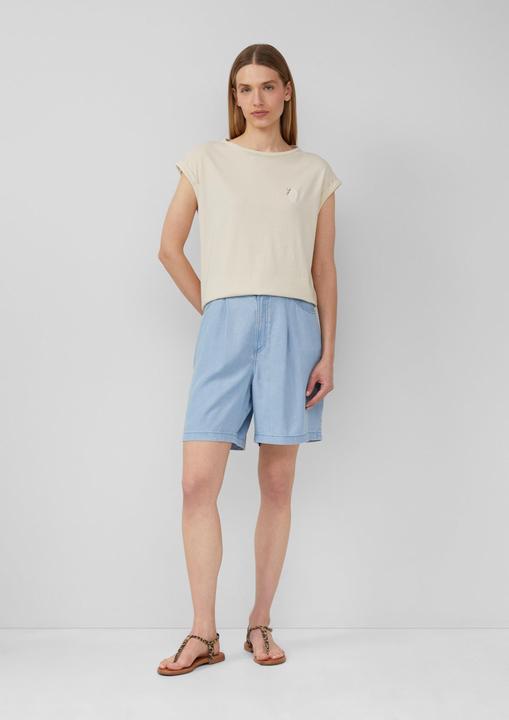 Produktbild S.Oliver T-Shirt Relaxed-Fit-Shirt mit Print und überschnittenen Schultern (44)