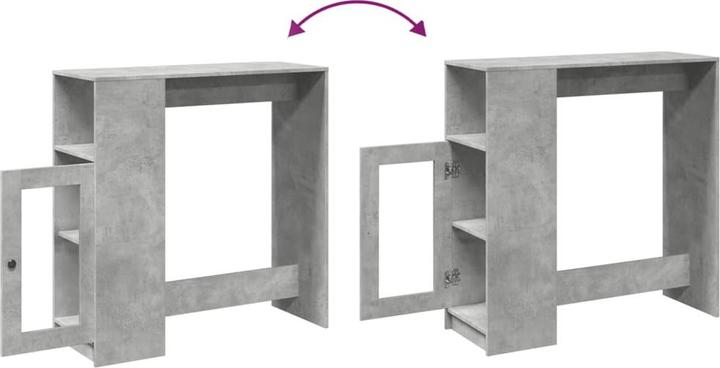 Image du produit VidaXL Table de bar avec étagère