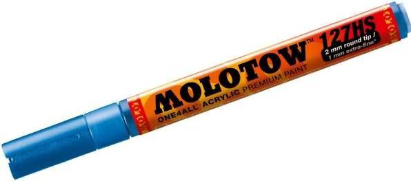 Actual product image Molotow Permanent marker One4All 127 HS refillable 2mm metallic blue (Metallic Blue, 2 mm, 1 x)