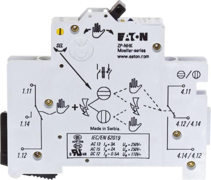 Actual product image Eaton Outlet signal switch ZP-NHK 2W snap-action