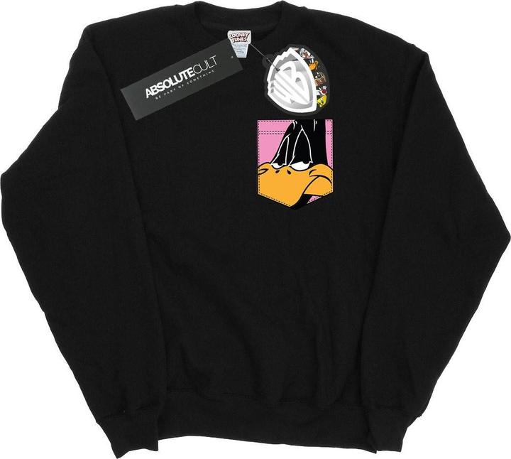 Image du produit Looney Tunes - Sweat DAFFY DUCK FACE FAUX POCKET - Homme (3XL)