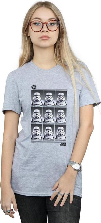 Actual product image Star Wars Womens/Ladies Stormtrooper Yearbook Cotton Boyfriend T-Shirt (M)