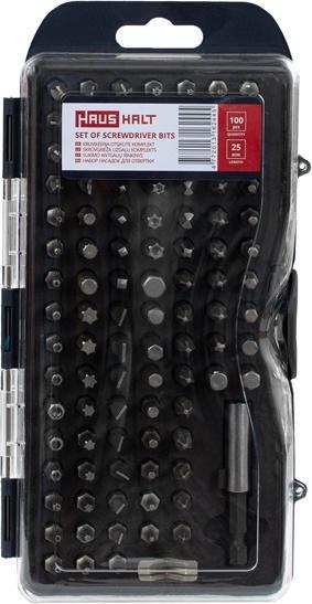Haushalt SET OF SREWDRIVER BITS YF-40223 100 PSC