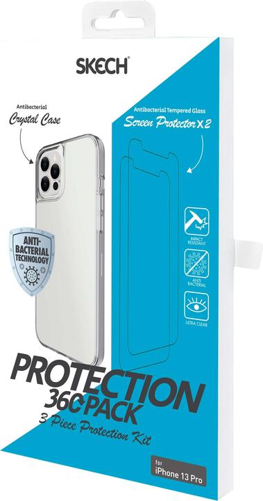 Produktbild Skech Protection 360 Pack Crystal Case+ 2x Essential Glass| iPhone 13 Pro Max| (Apple iPhone 13 Pro Max)