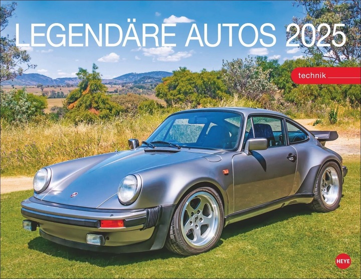 Produktbild Heye Legendäre Autos Posterkalender 2025 (44 x 34 cm, Deutsch)