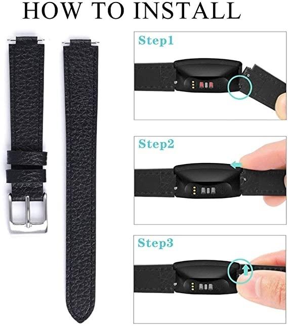 Produktbild Strap-it Lederarmband (Leder, Inspire 3)