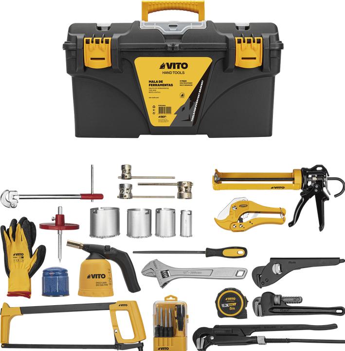 VITO Sac A Outils Pour Plombier - 17 Pieces (17 pièces)